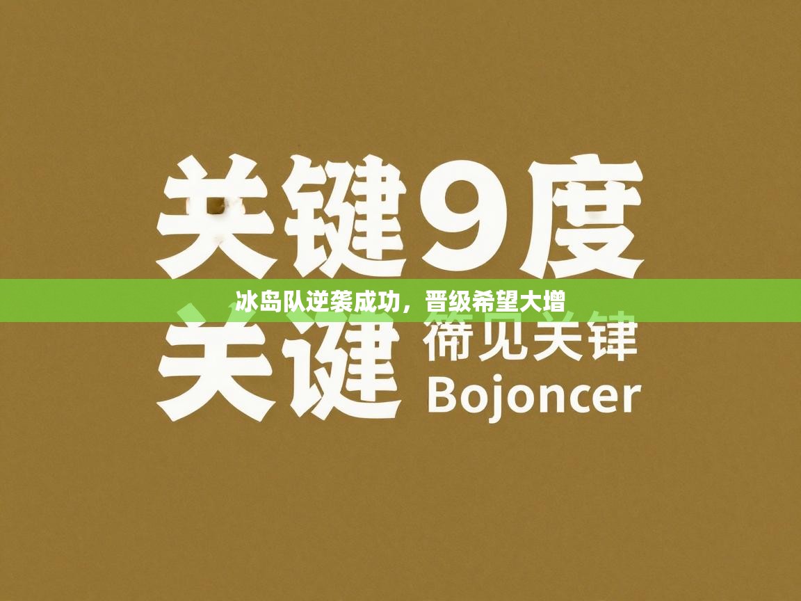 冰岛队逆袭成功，晋级希望大增  第1张