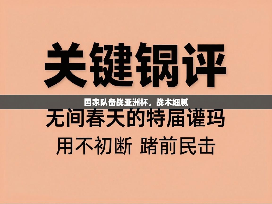 国家队备战亚洲杯，战术细腻  第1张